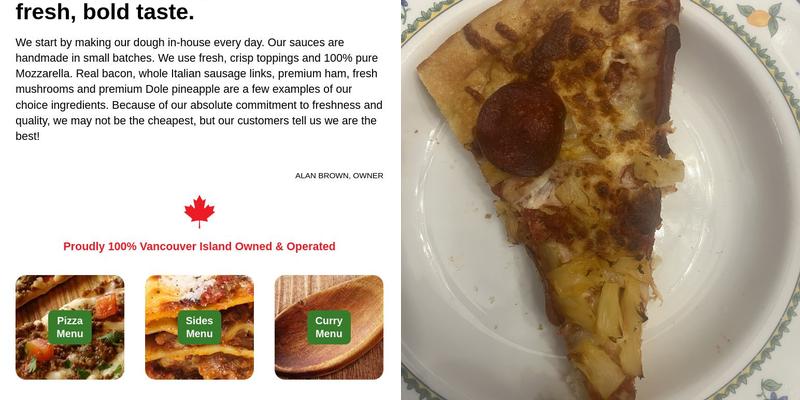 Pizzability Menu