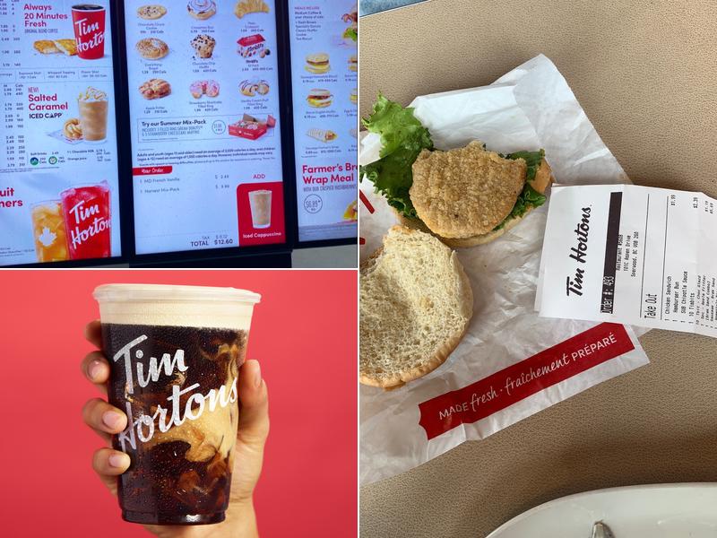 Tim Hortons Menu