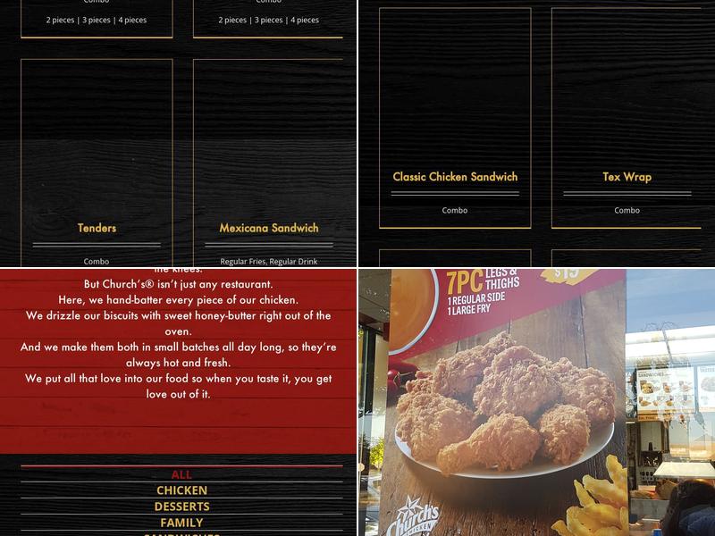 Church's Texas Chicken Menu