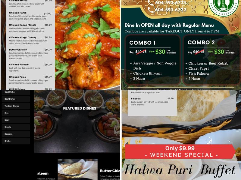 Lahori Restaurant Menu