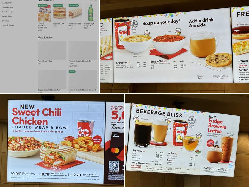 Tim Hortons Menu