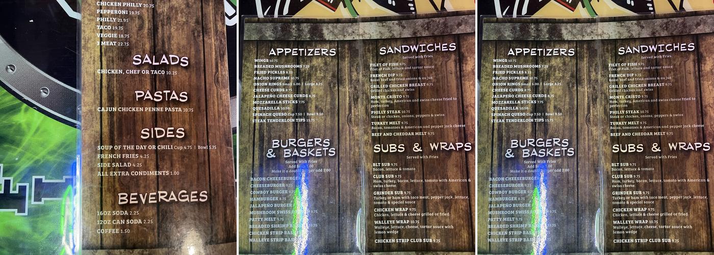 Broken Drum Bar & Grill Menu