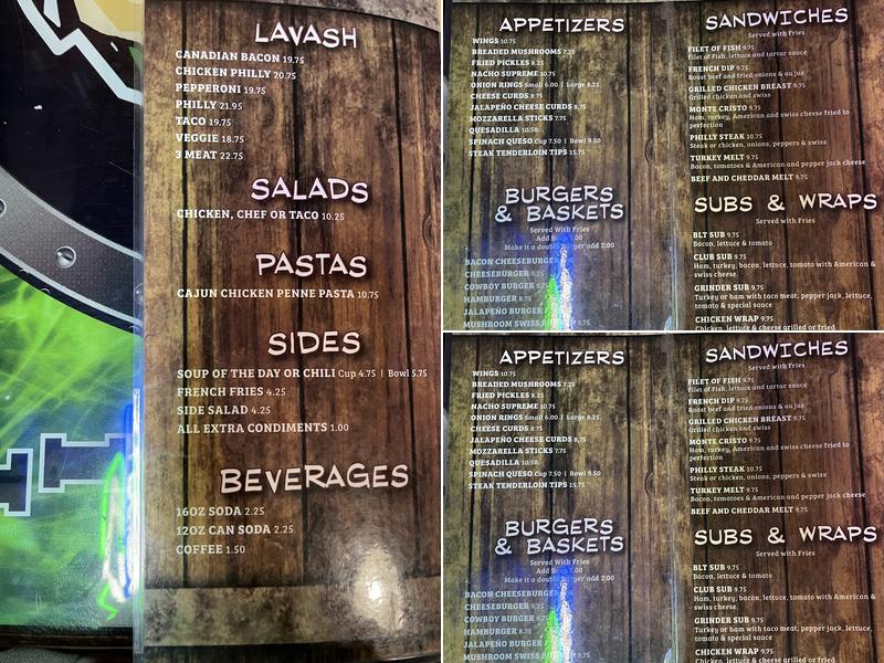 Broken Drum Bar & Grill Menu