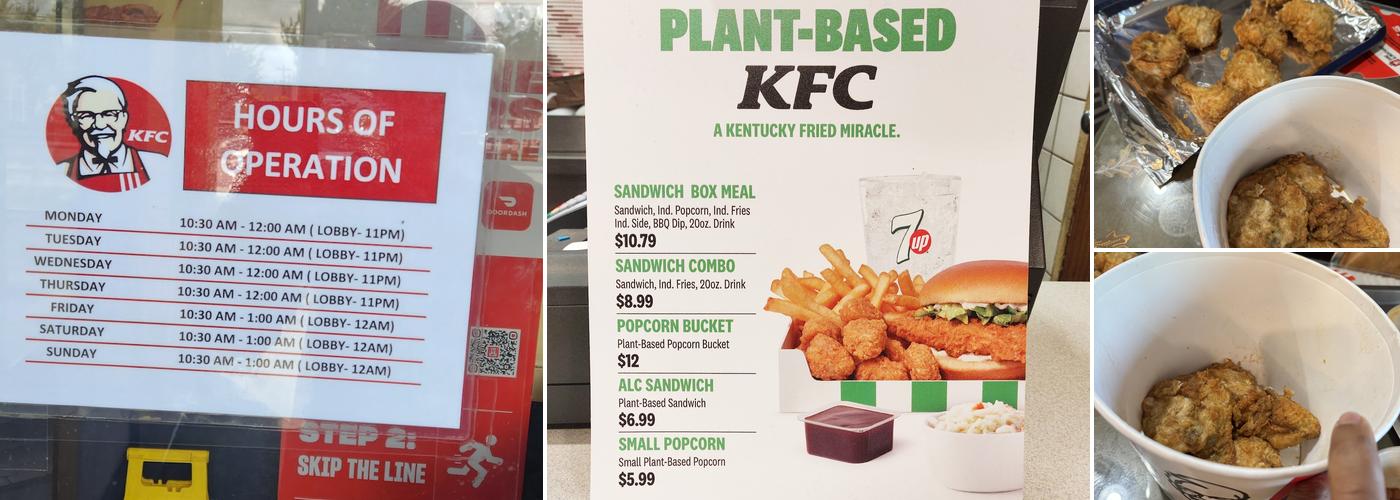 KFC Menu