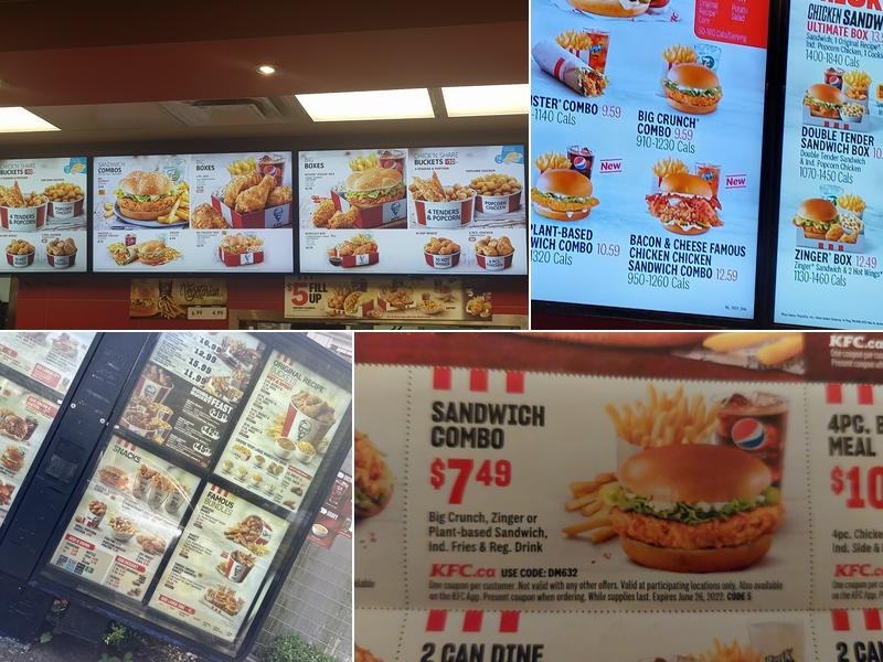 KFC Menu