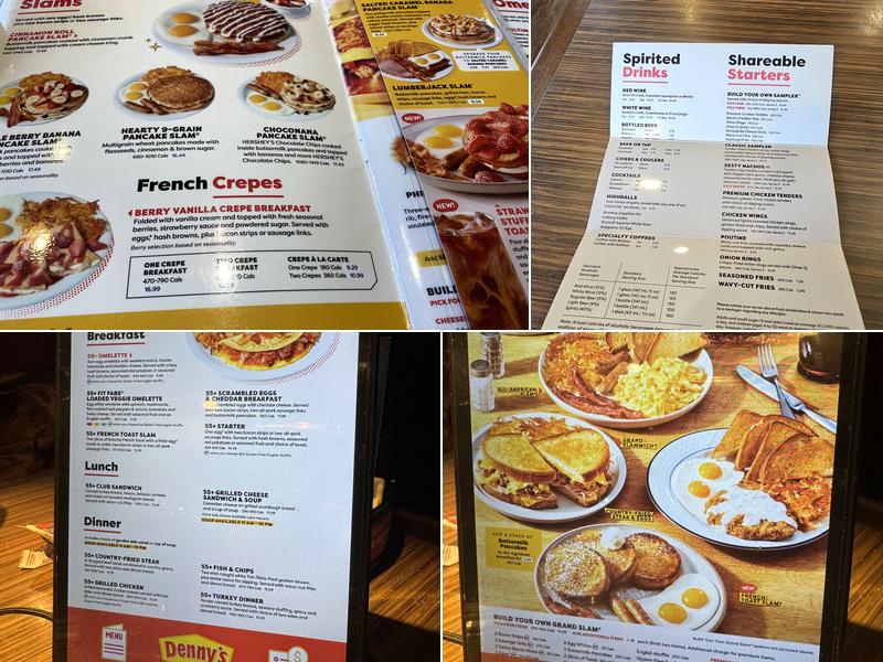 Denny's Restaurant Menu