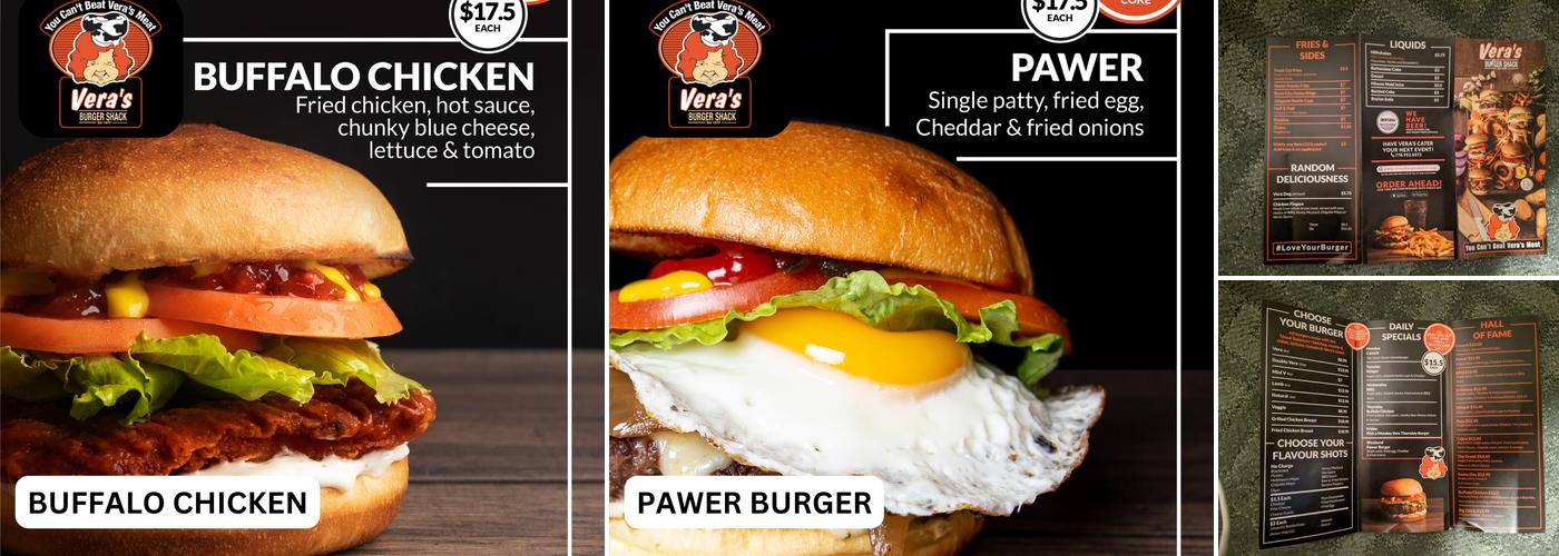 Vera's Burger Shack Menu