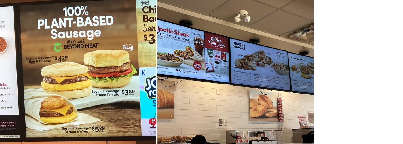 Tim Hortons Menu