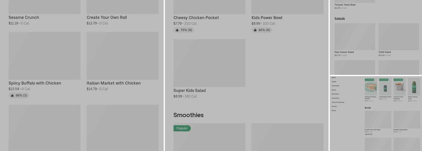 Freshii Menu