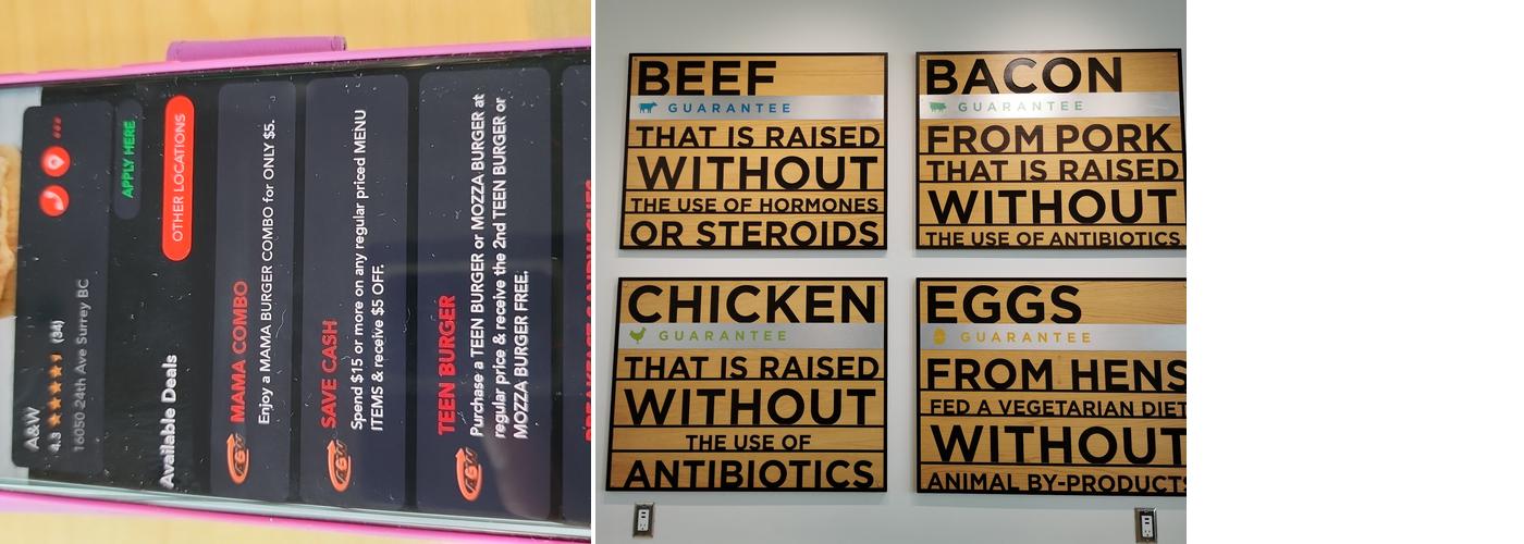 A&W Menu