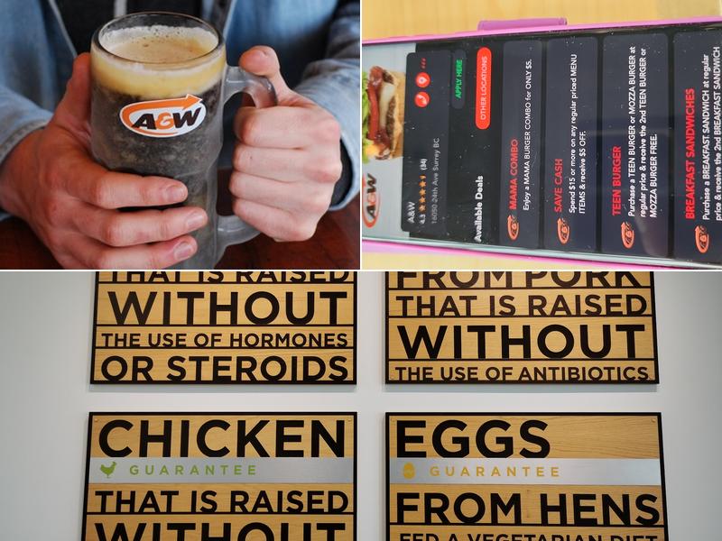A&W Menu