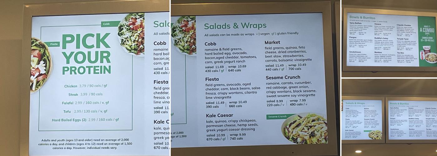 Freshii Menu