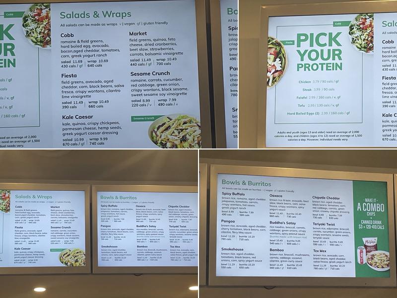 Freshii Menu