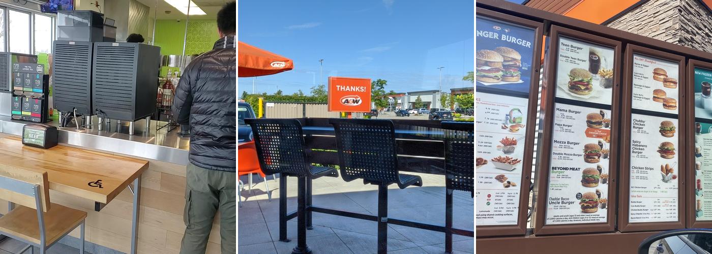 A&W Canada Menu