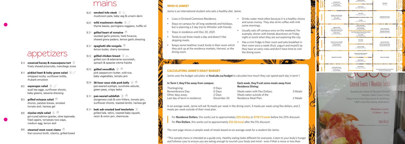 Sage Catering Menu