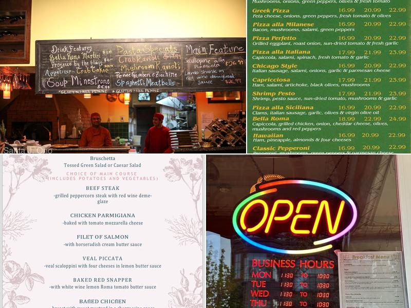 Bella Roma Pizzeria & Ristorante Menu