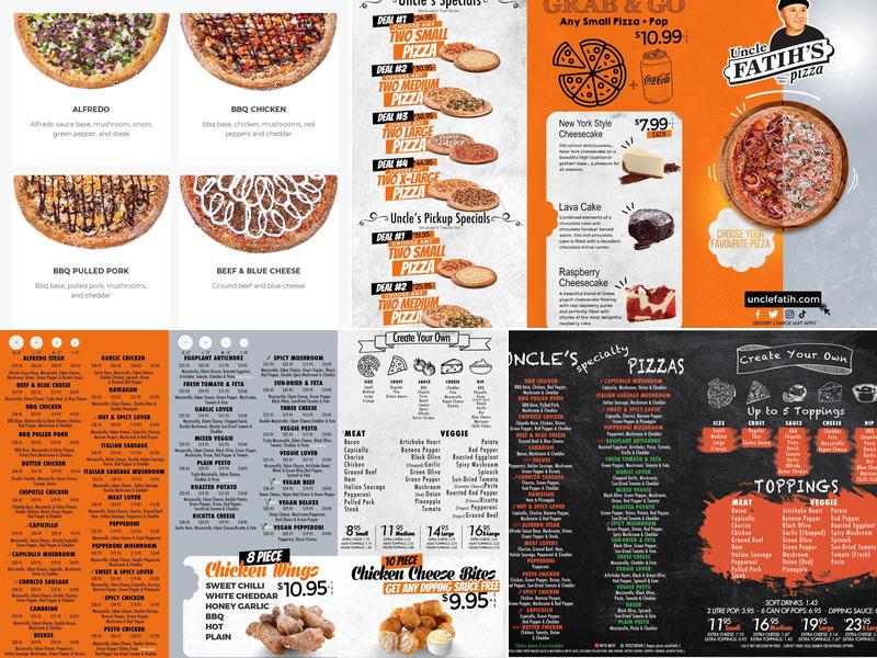 Uncle Fatih's Pizza - KITSILANO Menu
