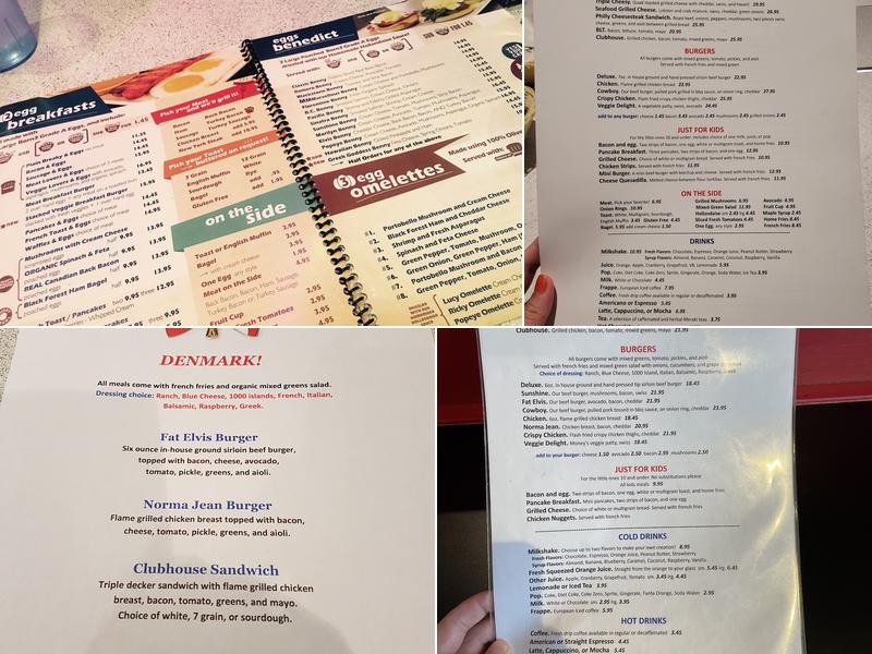 Sunshine Diner Menu