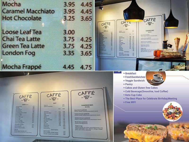 Caffé W Menu