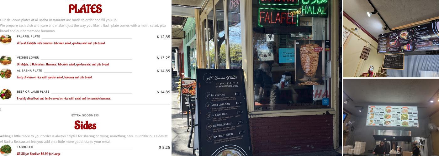 Albasha Express Shawarma & Falafel Menu