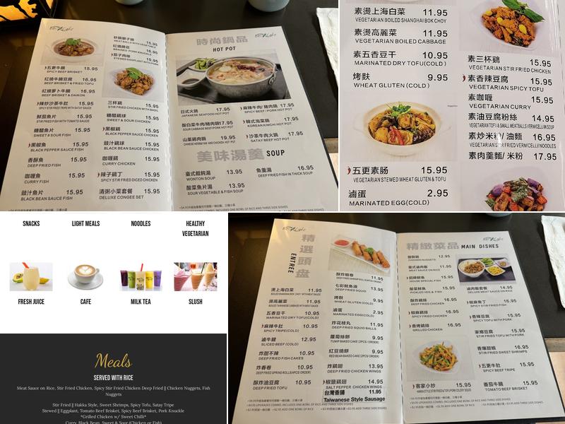 BBT Café Menu