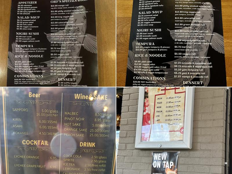 Sushi Maro Japanese Restaurant Menu