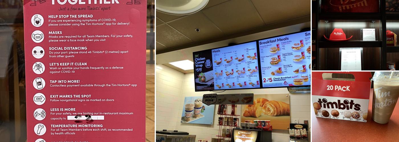 Tim Hortons Menu