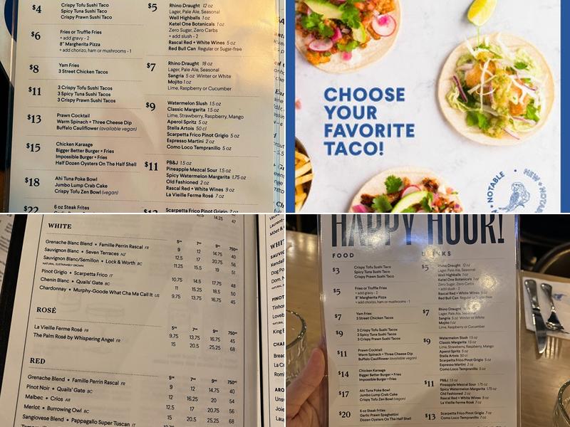 Earls Kitchen + Bar Menu
