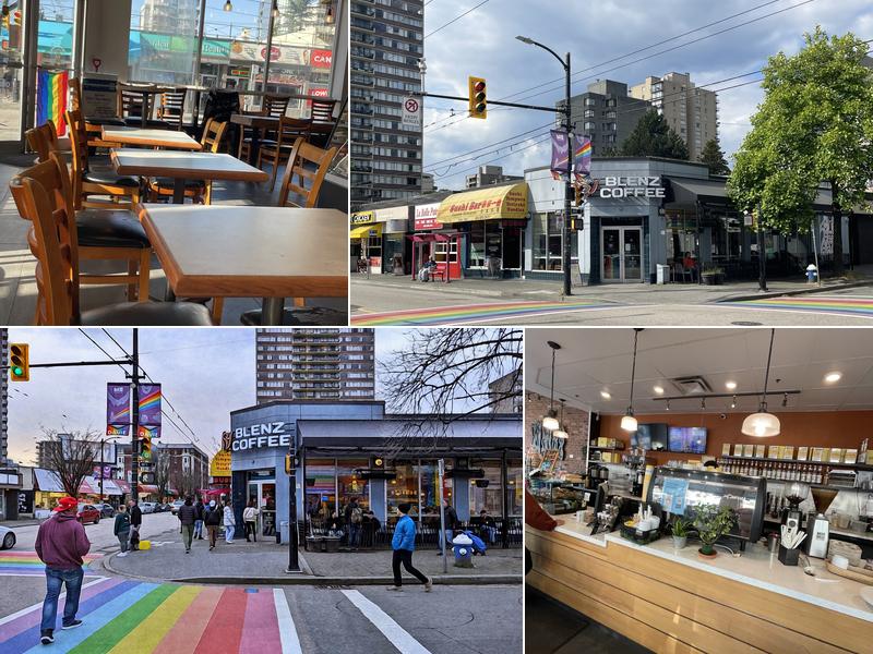 Blenz Coffee Blenz on Davie & Bute St,  1203 Davie St, Vancouver