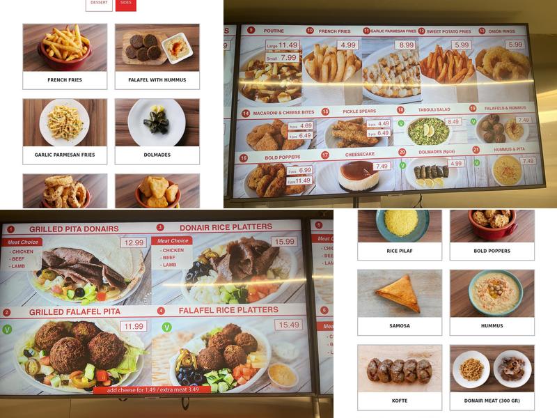 Donair Dude Menu