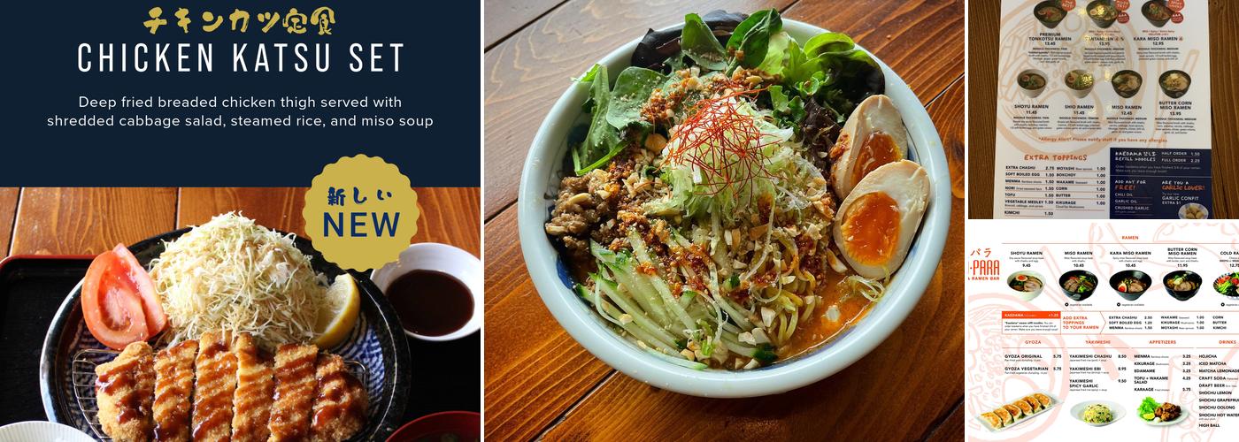 Gyo Para Gyoza & Ramen Bar Menu