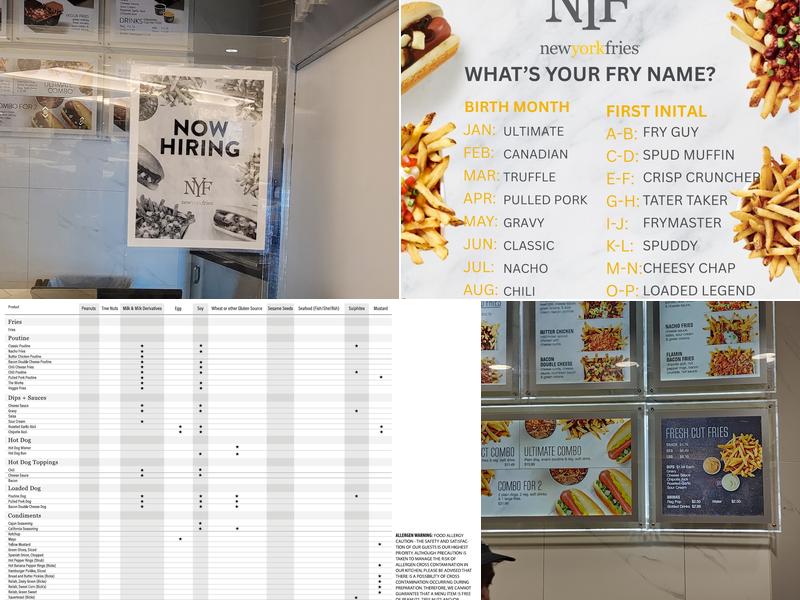 New York Fries Pacific Mall Menu
