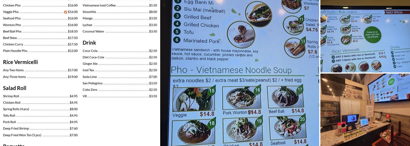 One Saigon Menu