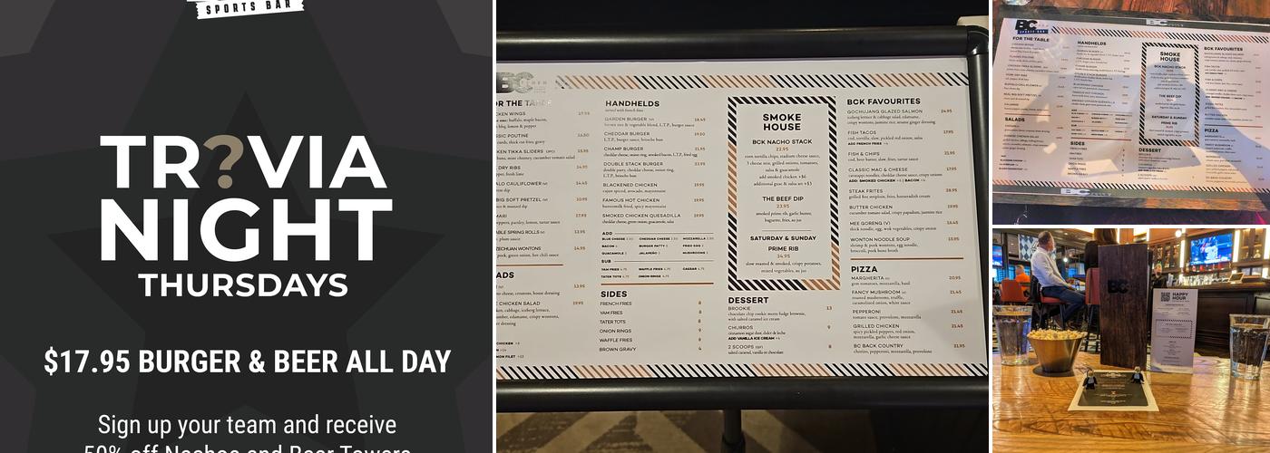 BC Kitchen Menu