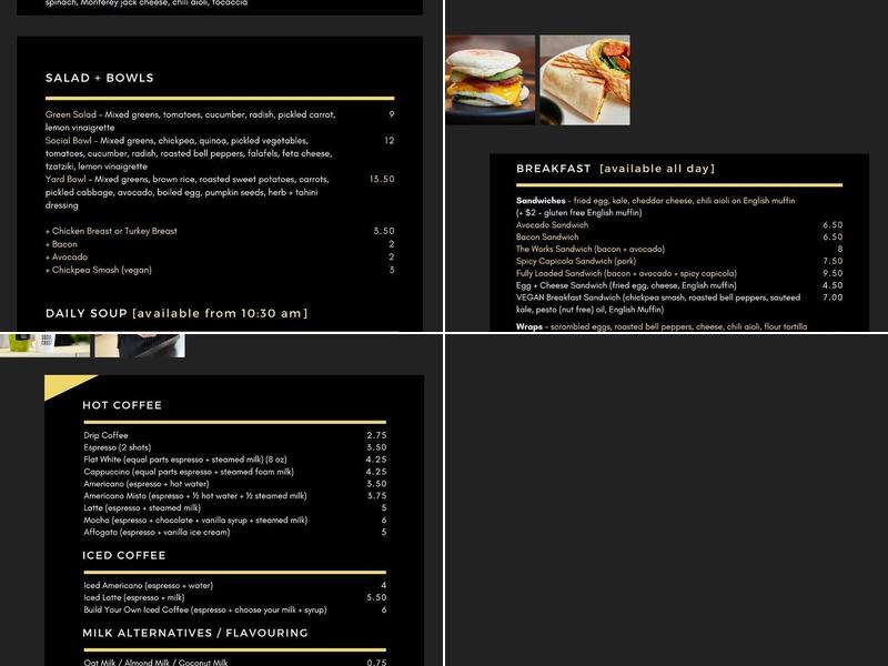 Social Crust Café & Catering Menu