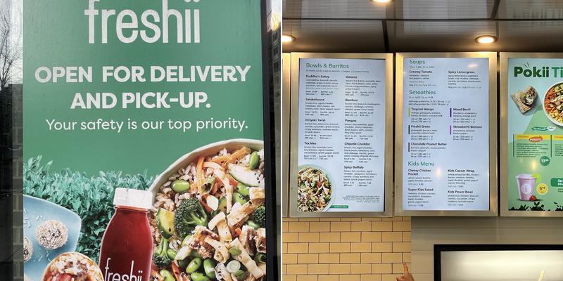 Freshii Menu