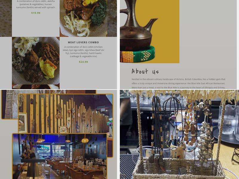 Blue Nile African Restaurant Menu