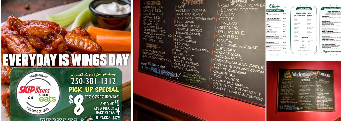 Hecklers Bar & Grill Menu