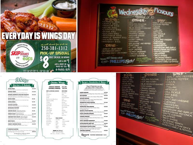Hecklers Bar & Grill Menu