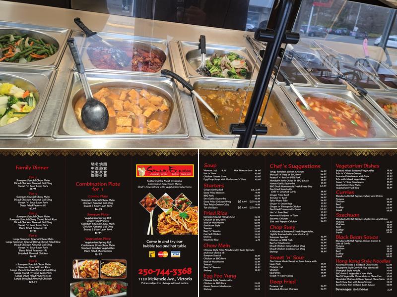Sampan Express Menu