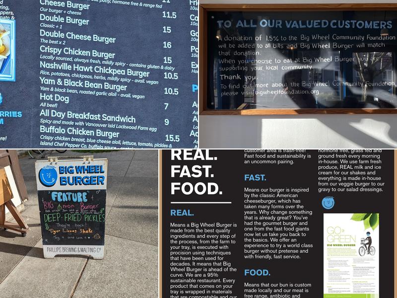 Big Wheel Burger COOK ST Menu