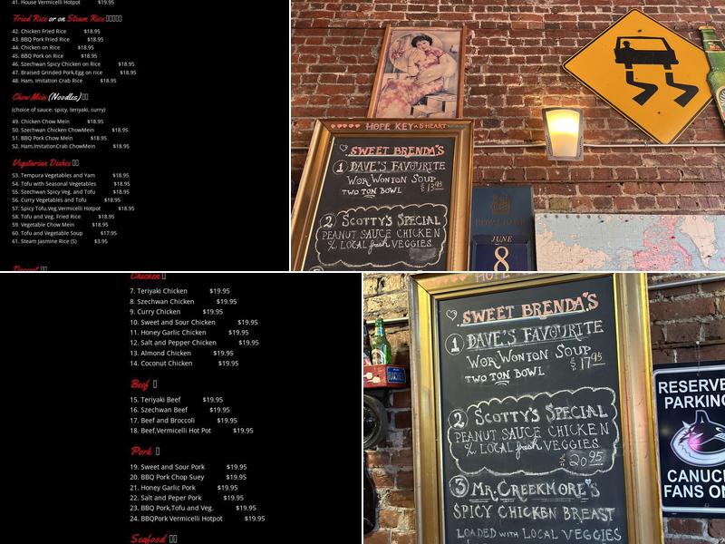 Hope Key Restaurant Menu