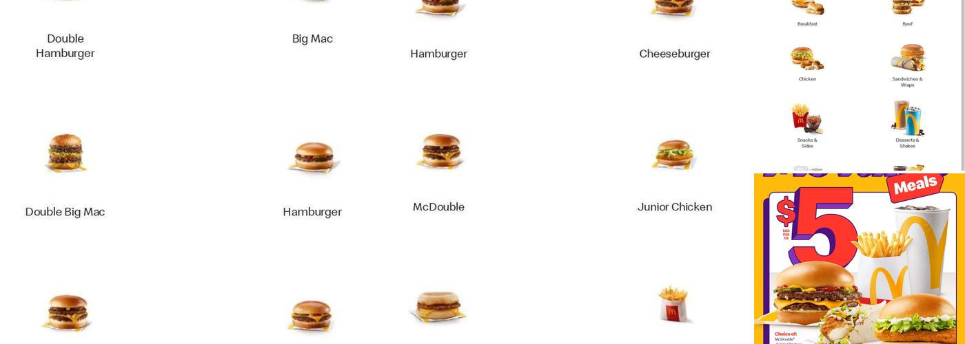 McDonald's Menu