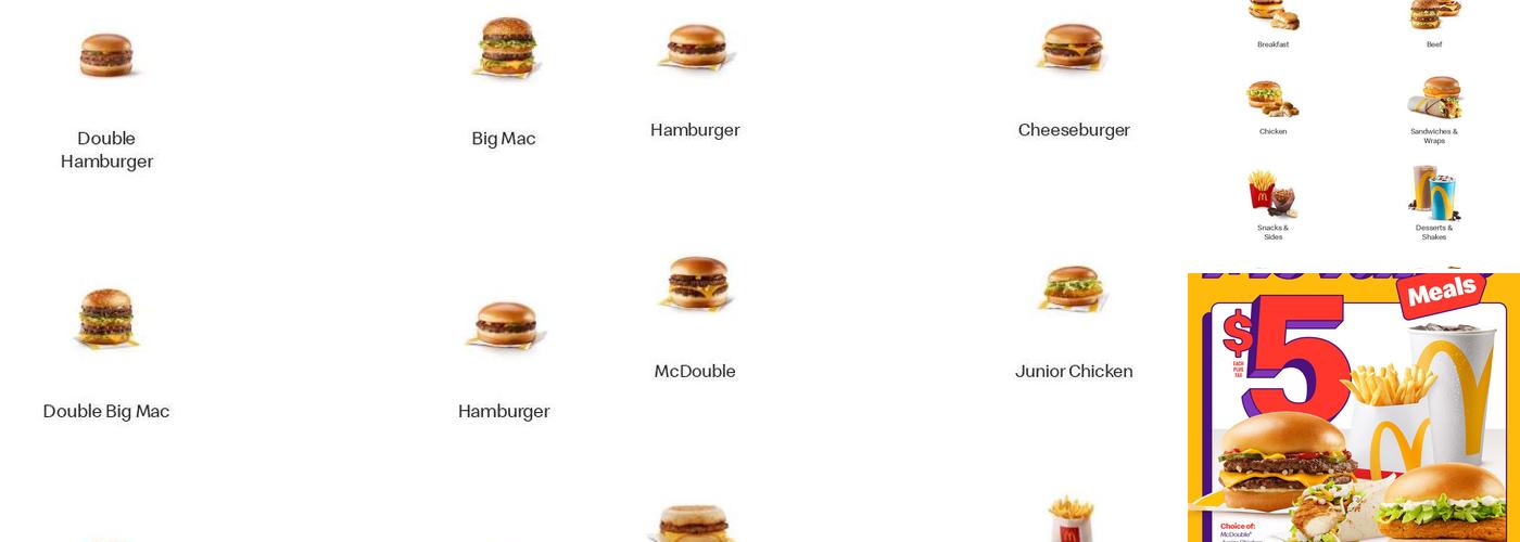McDonald's Menu