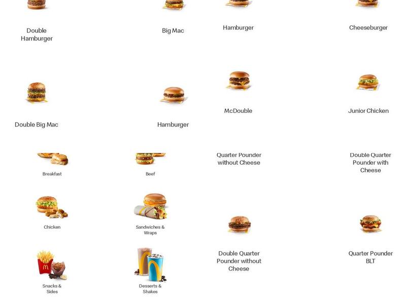 McDonald's Menu
