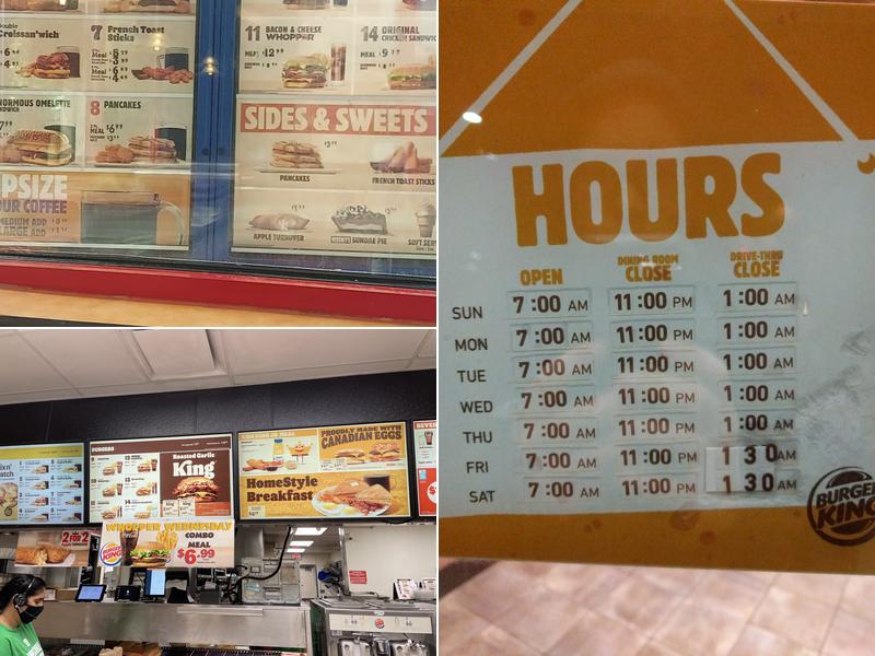 Burger King Menu