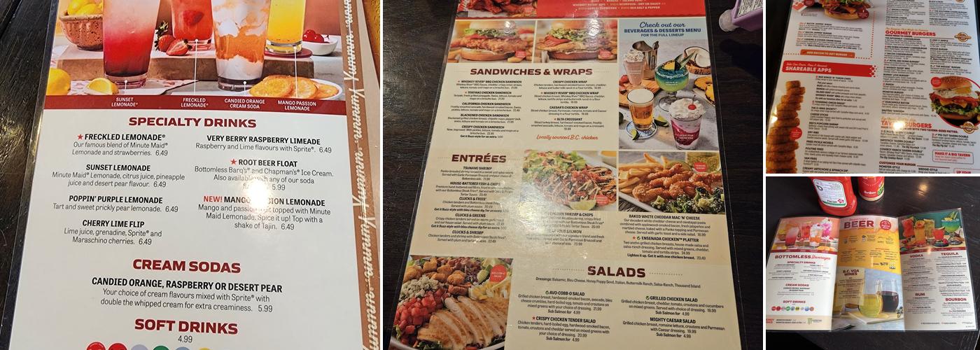 Red Robin Gourmet Burgers and Brews Menu