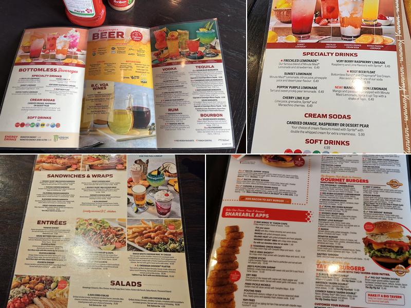 Red Robin Gourmet Burgers and Brews Menu