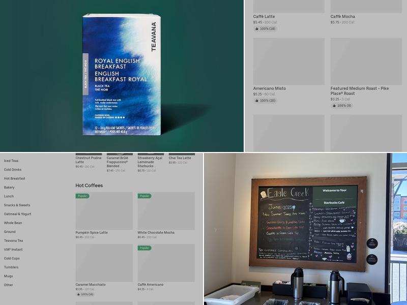 Starbucks Menu