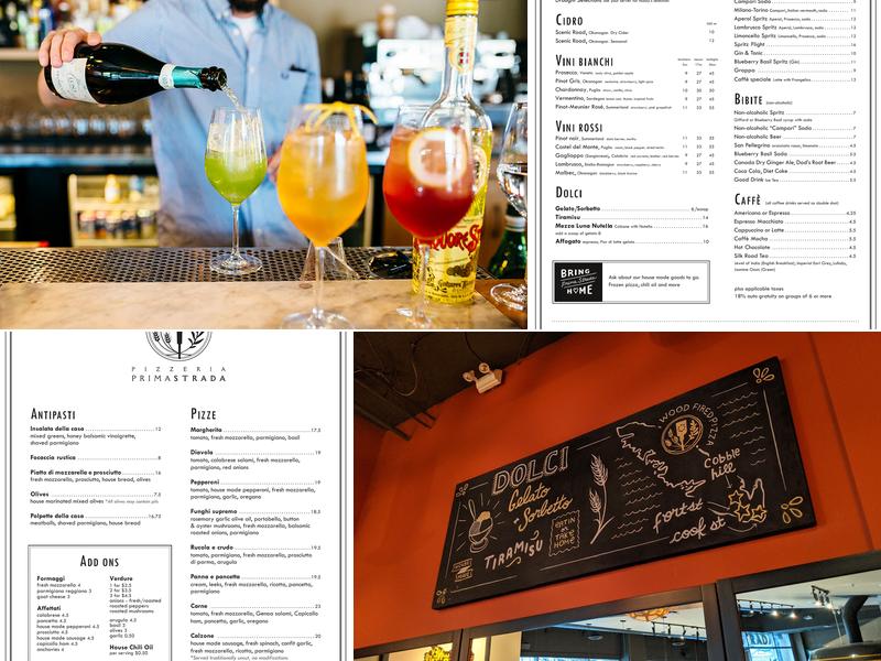 Pizzeria Prima Strada Menu